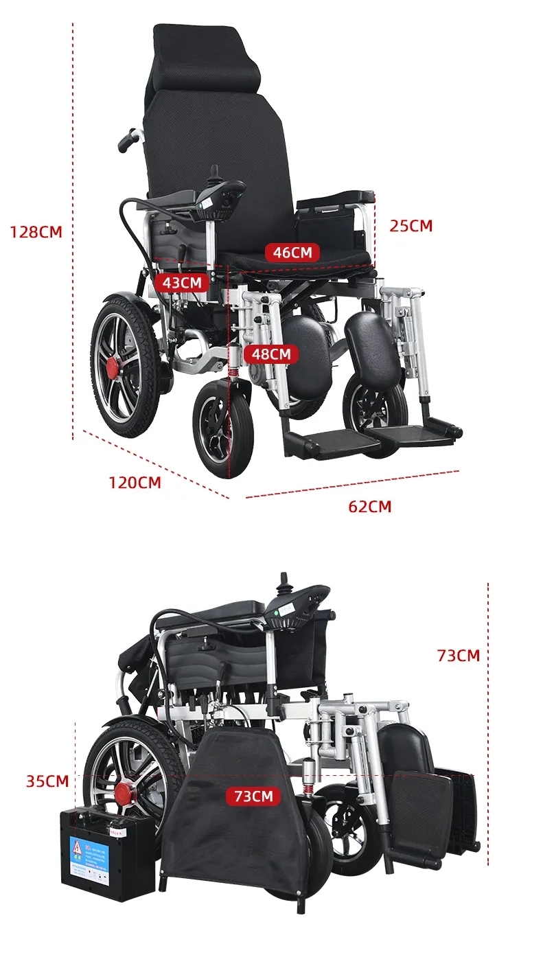 รถเข็นวีลแชร์ไฟฟ้า แบบปรับเอนนอน รุ่น EW-05